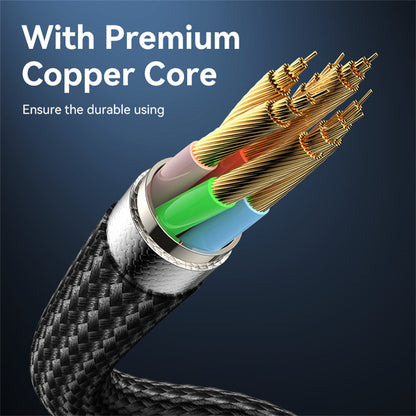 Cablu Date si Incarcare USB-C - USB-C Yesido CA186, 240W, 2m, Negru