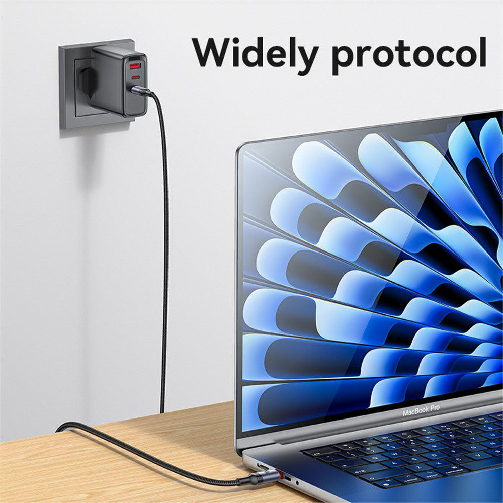 Cablu Date si Incarcare USB-C - USB-C Yesido CA186, 240W, 2m, Negru