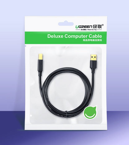 Cablu Imprimanta UGREEN US135, USB-A - USB-B, 1.5m, Negru