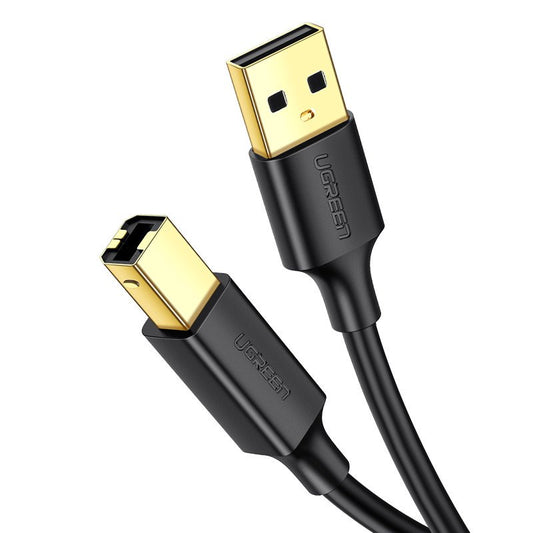 Cablu Imprimanta UGREEN US135, USB-A - USB-B, 2m, Negru