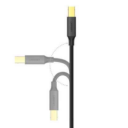 Cablu Imprimanta UGREEN US135, USB-A - USB-B, 5m, Negru