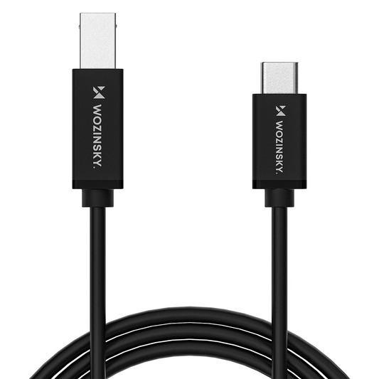 Cablu Imprimanta WZK WKDDY1S, USB-C - USB-B, 1m, Negru