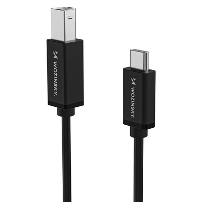 Cablu Imprimanta WZK WKDDY2S, USB-C - USB-B, 2m, Negru