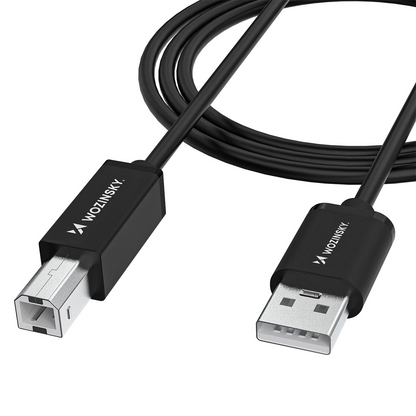 Cablu Imprimanta WZK WKDDY3S, USB-A - USB-B, 2m, Negru