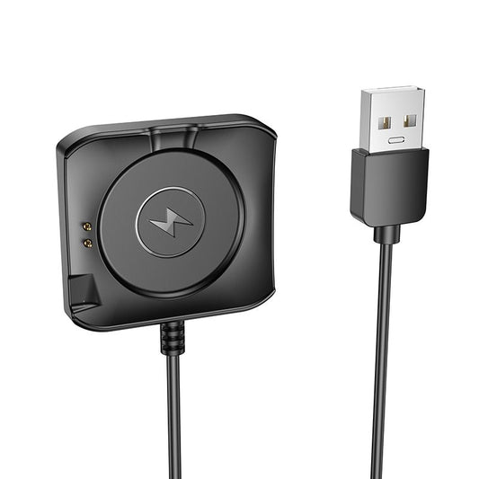 Cablu Incarcare pentru Smartwatch HOCO Y28, USB-A, Negru