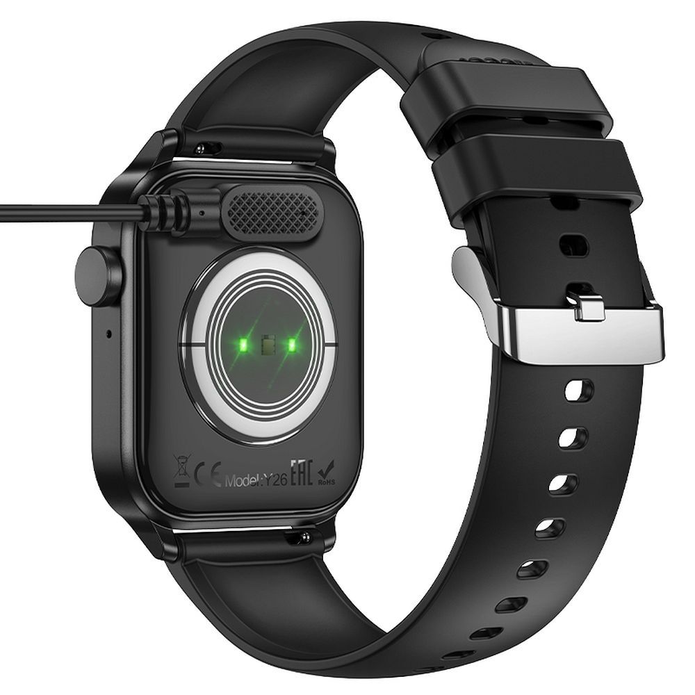 Cablu Incarcare pentru Smartwatch HOCO Y26 / Y27, USB-A, Negru