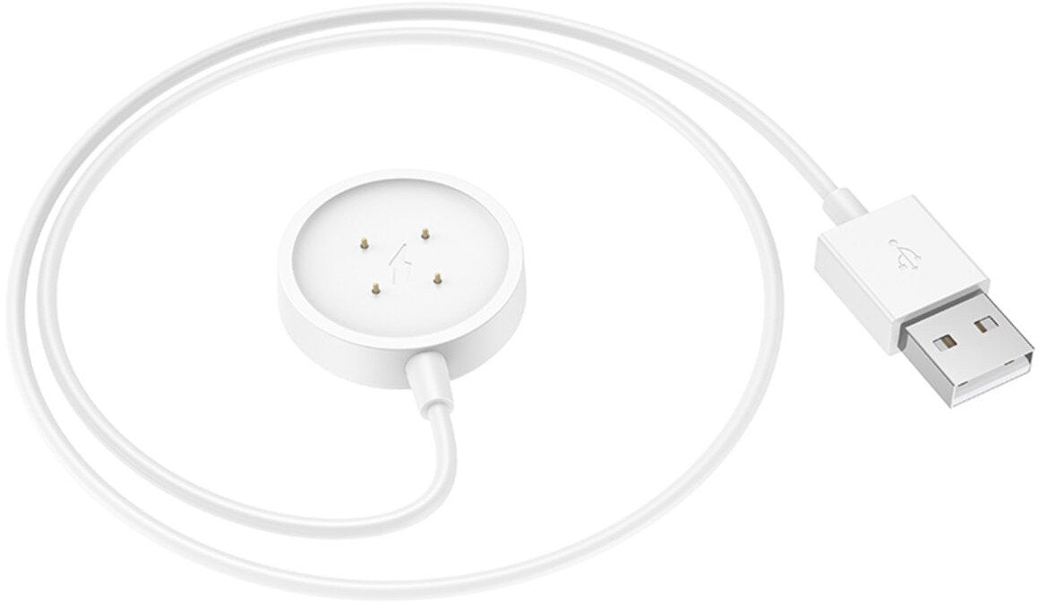 Cablu Incarcare pentru Smartwatch HOCO Y24, USB-A, Alb