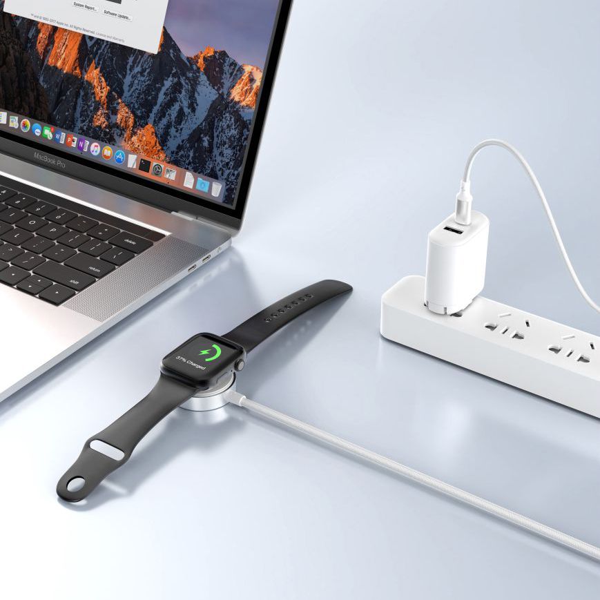 Incarcator Wireless Tech-Protect MC02 Ultraboost C pentru Apple Watch Series, USB-C, Alb