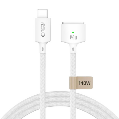 Cablu Incarcare Tech-Protect MMC01 Ultraboost, USB-C - MagSafe 3, 140W, 3m, Alb