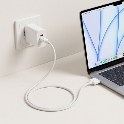 Cablu Incarcare Tech-Protect MMC01 Ultraboost, USB-C - MagSafe 3, 140W, 3m, Alb