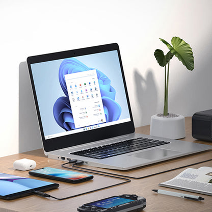 Cablu Incarcare Techsuit AC21 ChargeNest, 1.5m, 11in1, Negru