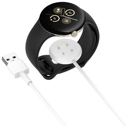 Cablu Incarcare Techsuit THC5 pentru Google Pixel Watch 3 45mm / Watch 3 41mm, USB-A, Alb
