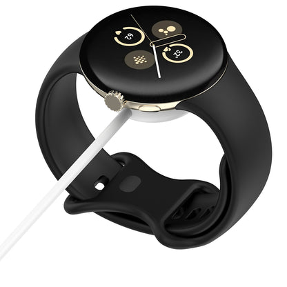 Cablu Incarcare Techsuit THC5 pentru Google Pixel Watch 3 45mm / Watch 3 41mm, USB-C, Alb