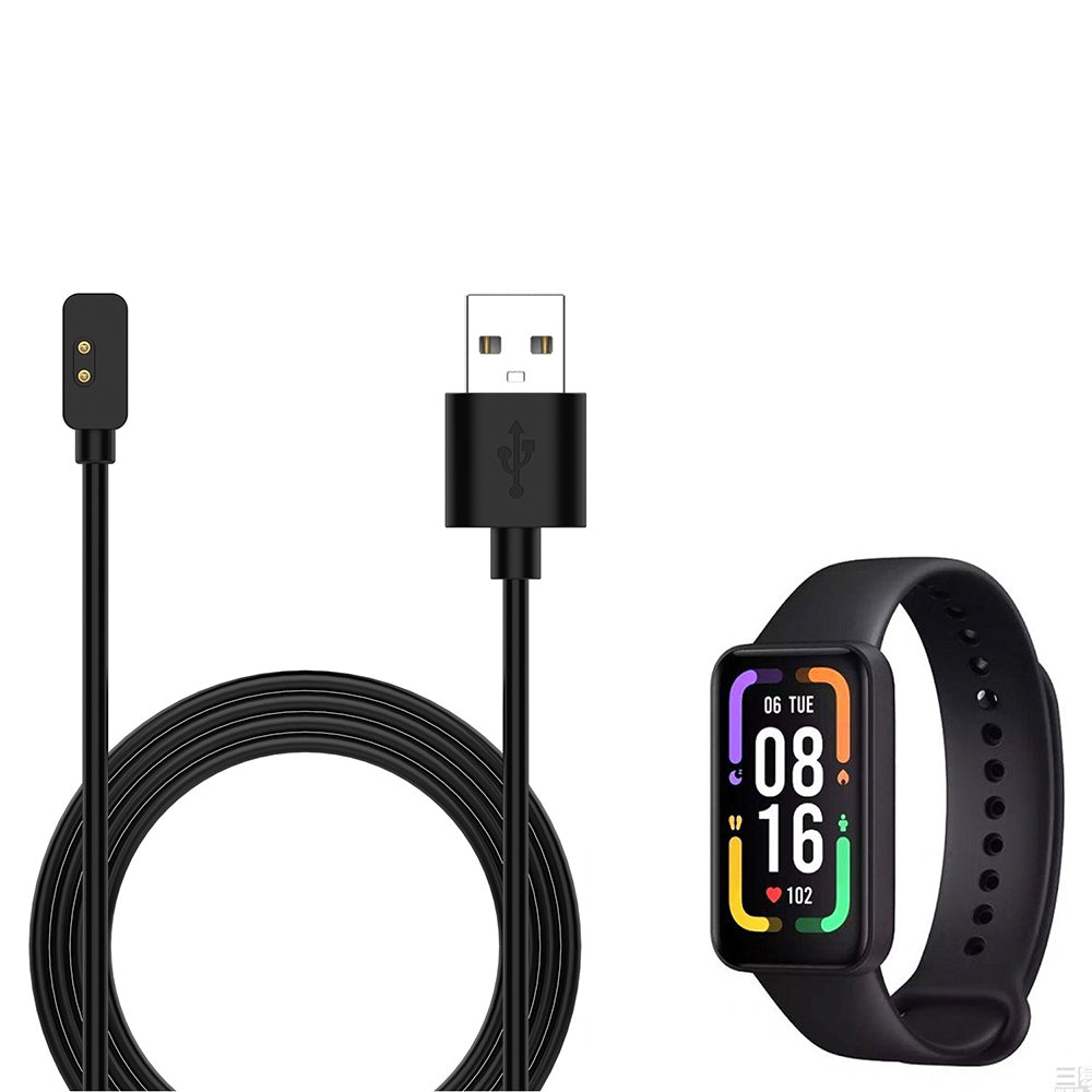 Cablu Incarcare Techsuit TXC2 pentru Xiaomi Smart Band 7 Pro / Redmi Watch 2 / Watch 2 Lite, USB-A, Negru