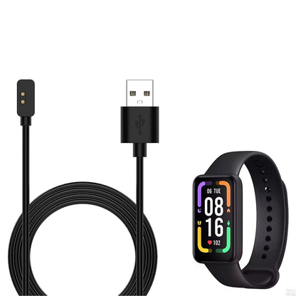 Cablu Incarcare Techsuit TXC2 pentru Xiaomi Smart Band 7 Pro / Redmi Watch 2 / Watch 2 Lite, USB-A, Negru