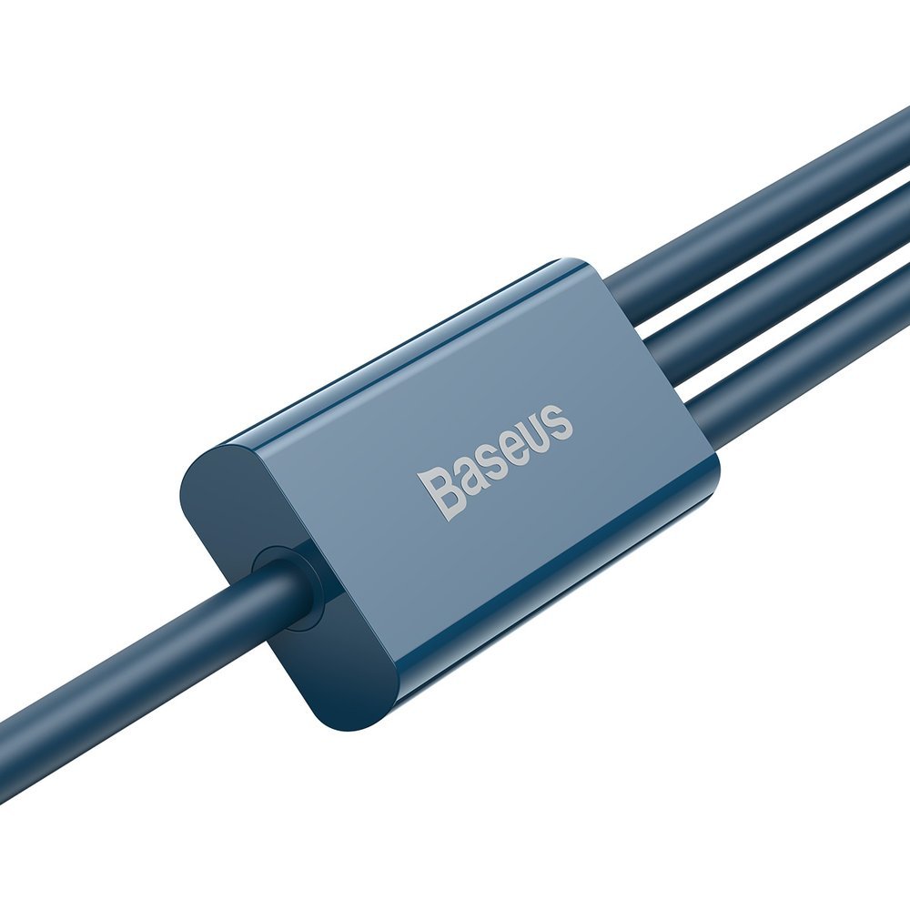 Kabel ładujący USB-A - Lightning / microUSB / USB-C Baseus Superior 3w1 Series, 20W, 1,5m, niebieski CAMLTYS-03 