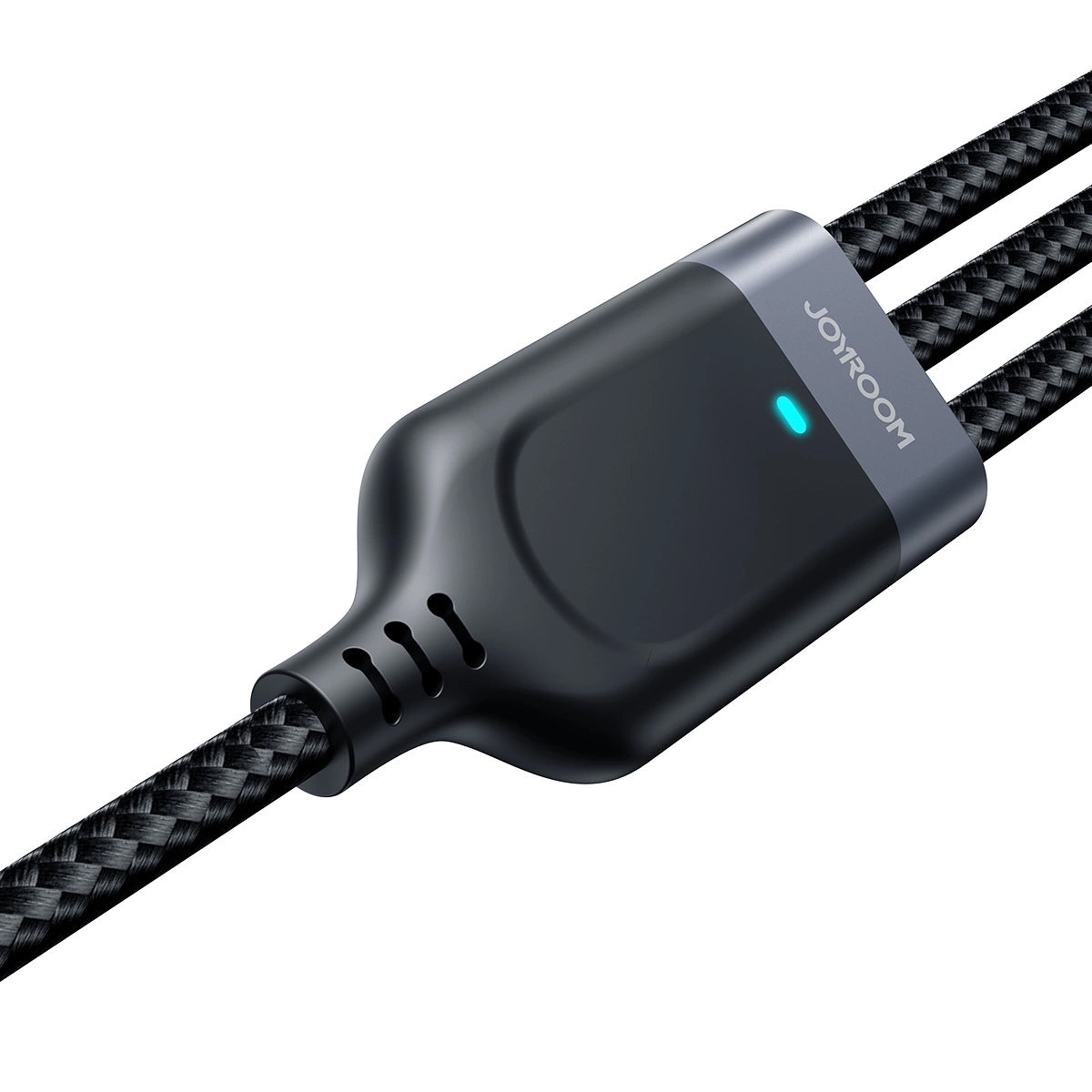 Cablu Incarcare USB-A - Lightning / microUSB / USB-C Joyroom S-A18, 18W, 0.3m, Negru