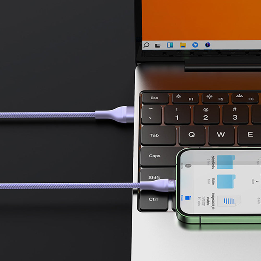 Cablu Incarcare USB-A - Lightning / microUSB / USB-C Baseus Flash Series II 3in1, 66W, 1.2m, Mov CASS040005