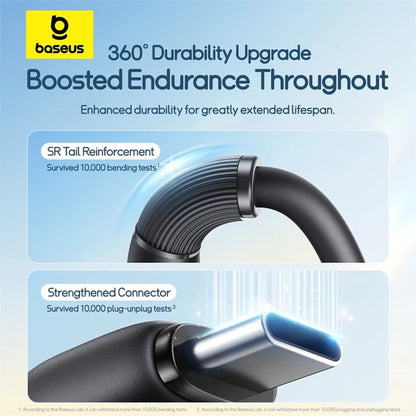 Cablu Incarcare USB-A - Lightning / microUSB / USB-C Baseus Ultra Fast 3in1, 18W, 1.3m, Negru P10376303121-00