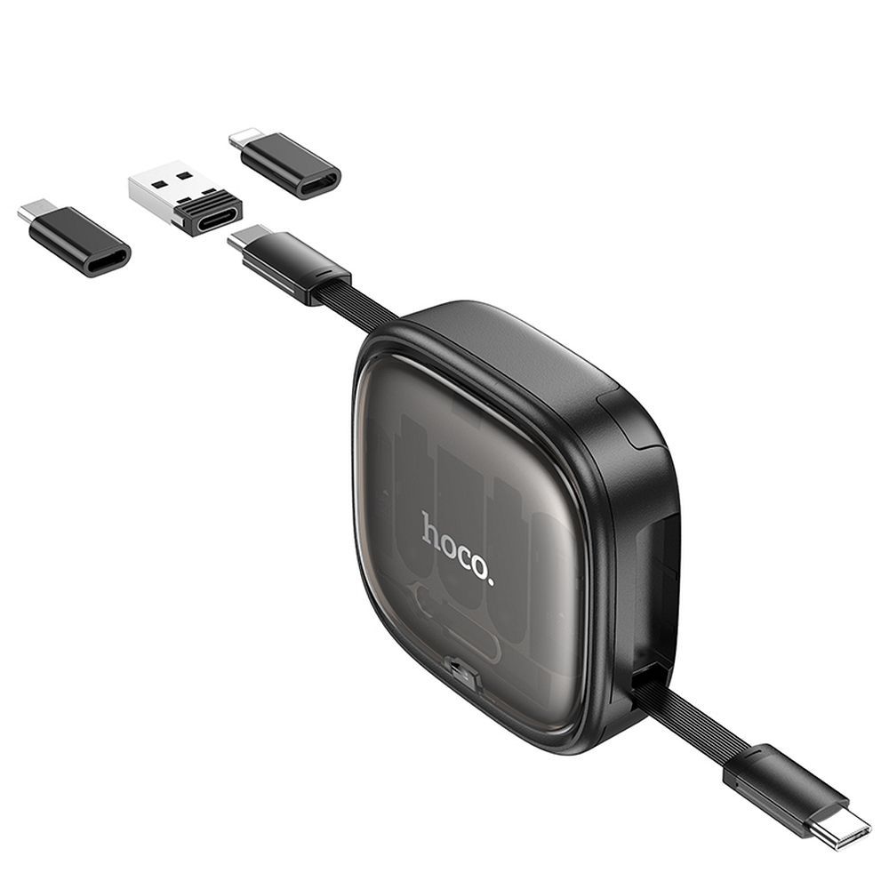 Cablu Date si Incarcare USB-C - USB-C HOCO U140, 60W, 0.95m, Negru