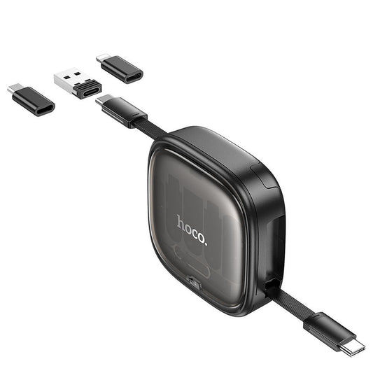 Cablu Date si Incarcare USB-C - USB-C HOCO U140, 60W, 0.95m, Negru