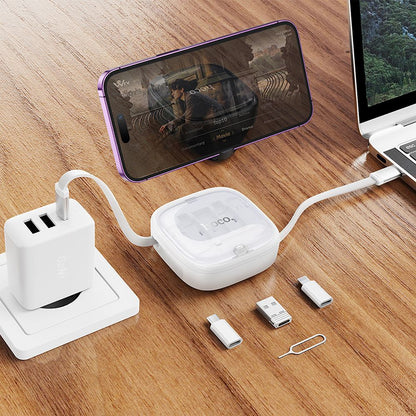 Cablu Date si Incarcare USB-C - USB-C HOCO U140, 60W, 0.95m, Alb