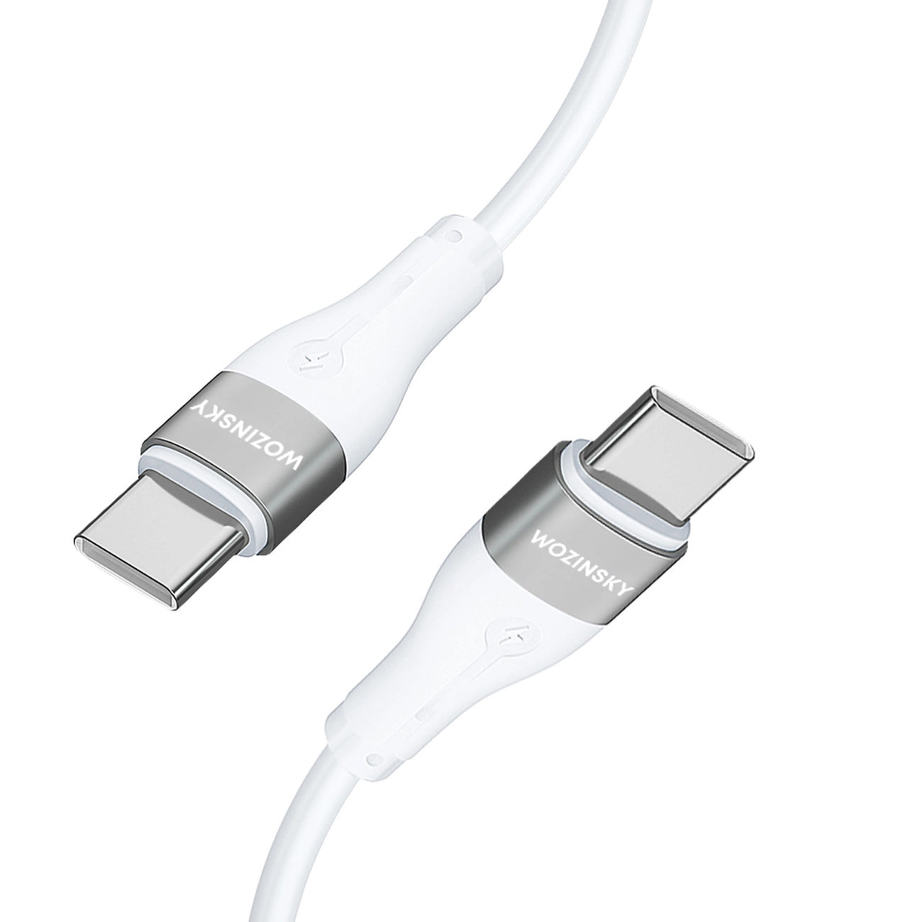 Cablu Incarcare USB-C - USB-C WZK WSTCC2, 65W, 2m, Alb