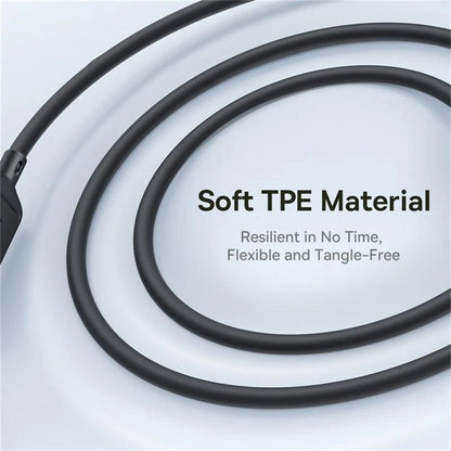 Cablu Incarcare USB-C - Lightning / microUSB / USB-C Baseus Silky 3in1, 100W, 1.5m, Negru P10376303121-01