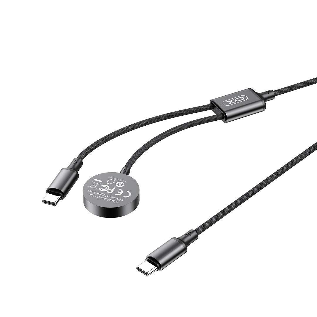 Incarcator Wireless XO Design CX030 pentru Apple Watch Series, USB-C, Negru