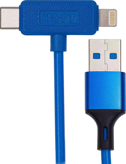 Cablu Lightning / USB-C iSOFT IS-006 Easy Restore Mode pentru Apple iPhone Series