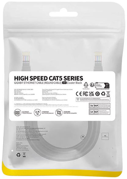 Cablu Retea Baseus, UTP, Cat5, 3m, Negru B00133206111-04