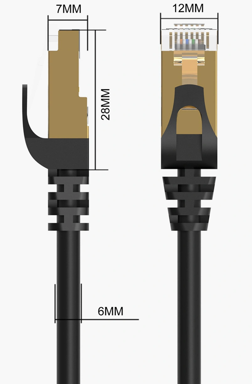 Cablu Retea Orico PUG-C7, UTP, Cat7, 5m, Negru