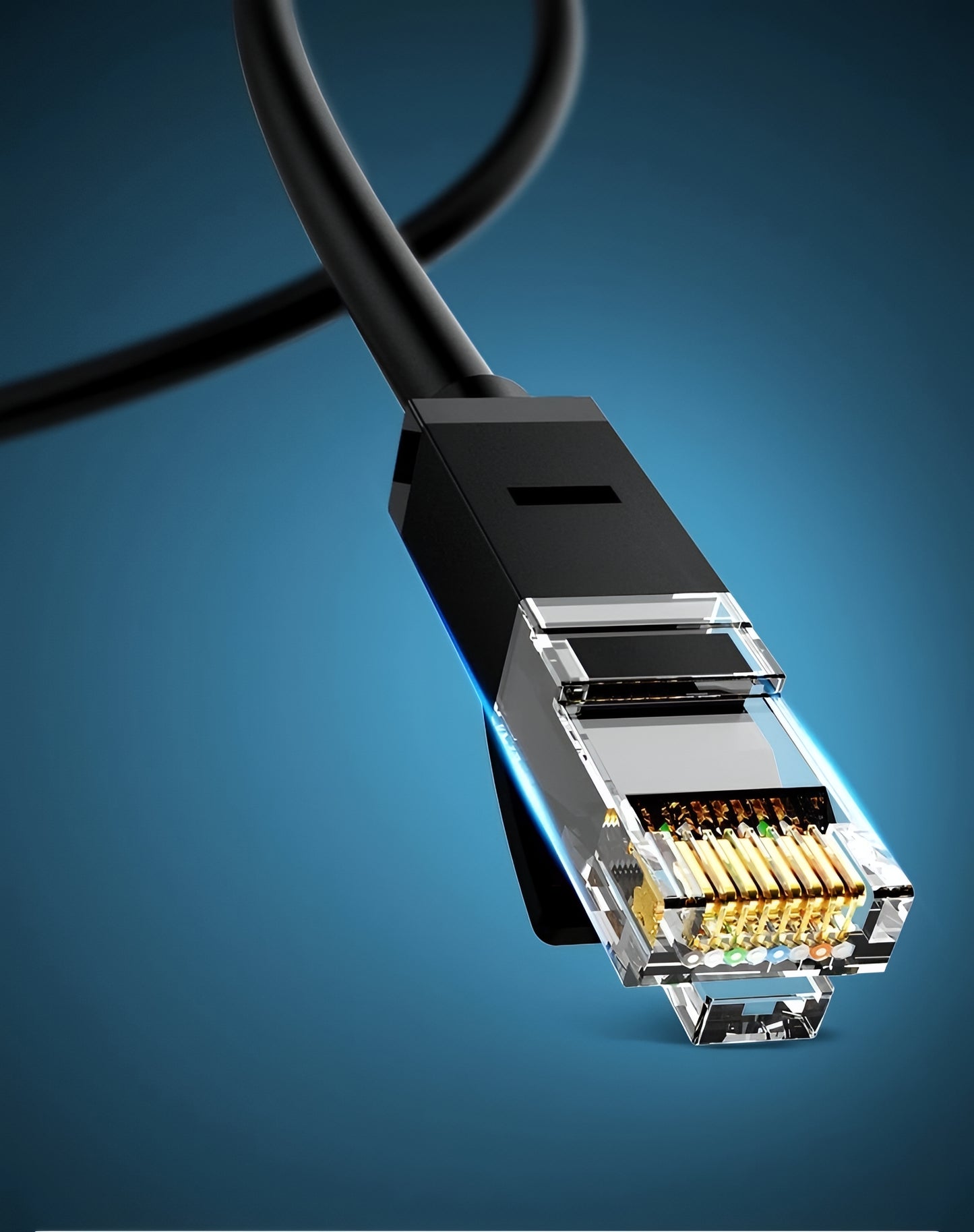 Cablu Retea UGREEN NW102, UTP, Cat6, 15m, Negru