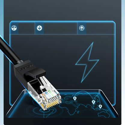 Cablu Retea UGREEN NW102, UTP, Cat6, 15m, Negru