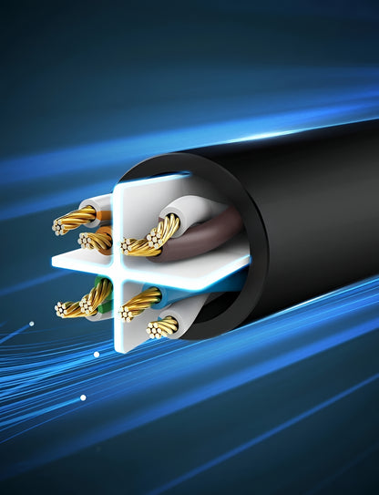 Cablu Retea UGREEN NW102, UTP, Cat6, 15m, Negru
