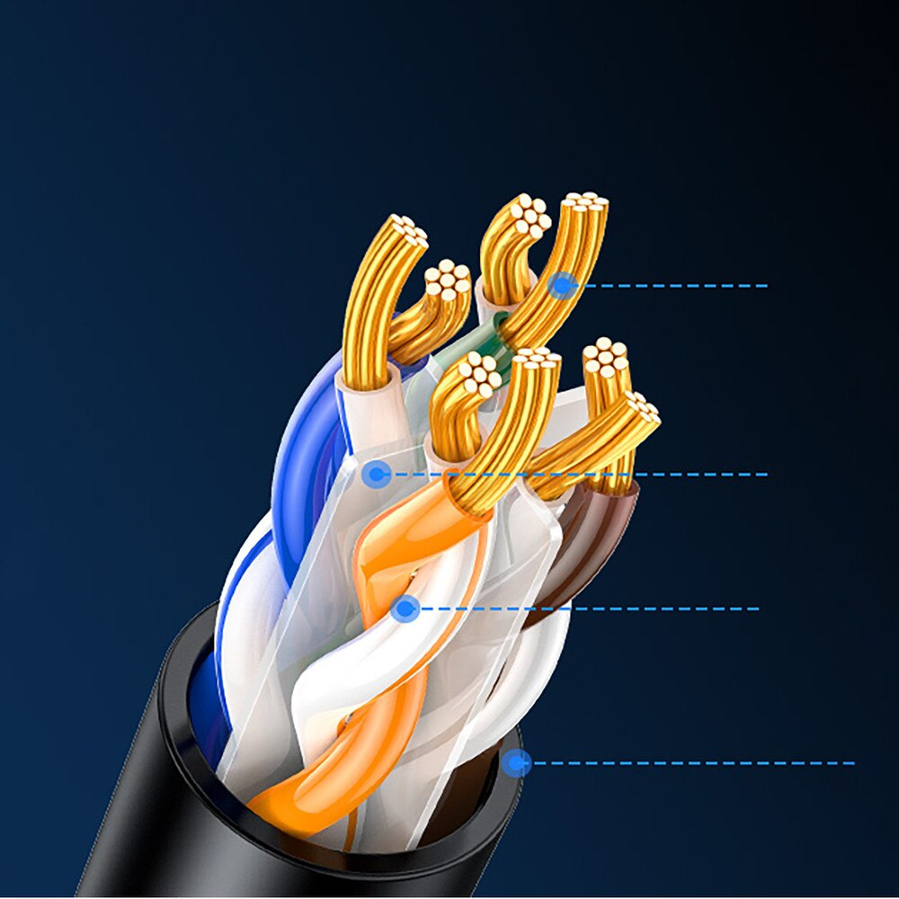 Cablu Retea UGREEN NW316, UTP, Cat6, 8m, Negru