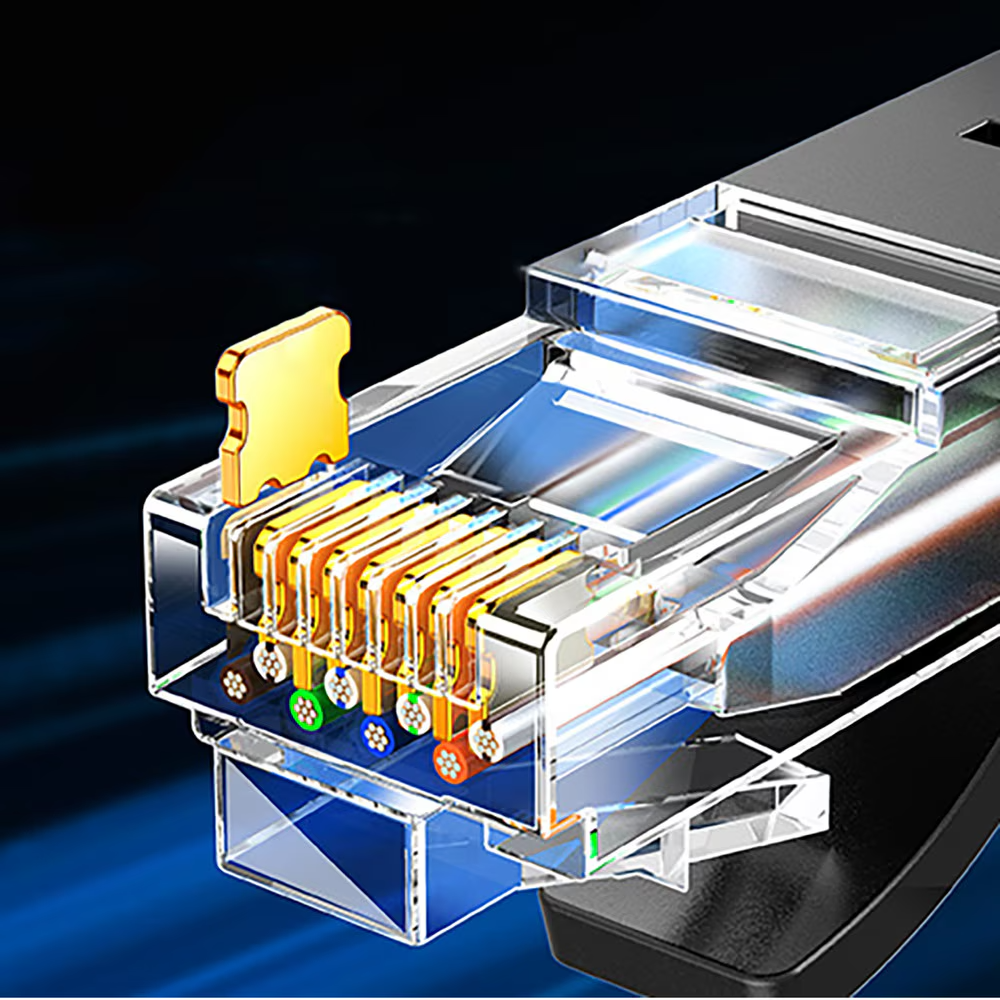 Cablu Retea UGREEN NW316, UTP, Cat6, 8m, Negru