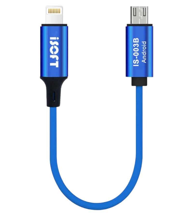 Cablu Transfer Date iSOFT IS-003B, Interfata Lightning - microUSB