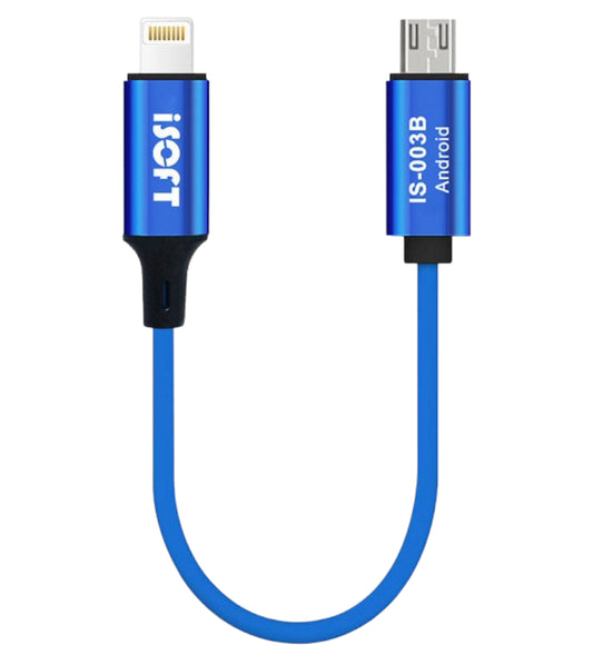 Cablu Transfer Date iSOFT IS-003B, Interfata Lightning - microUSB