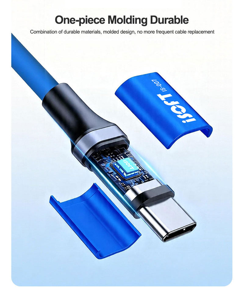 Cablu Transfer Date iSOFT IS-007, Interfata USB-A - USB-C