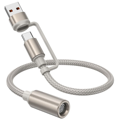 Bricheta Electrica HOCO UA38B, USB-C / USB-A, 0.3m, Auriu