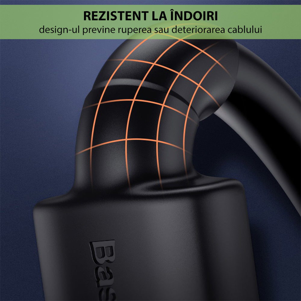 Cablu Video Baseus Cafule, HDMI - HDMI, 4K, 5m, Negru CADKLF-H01