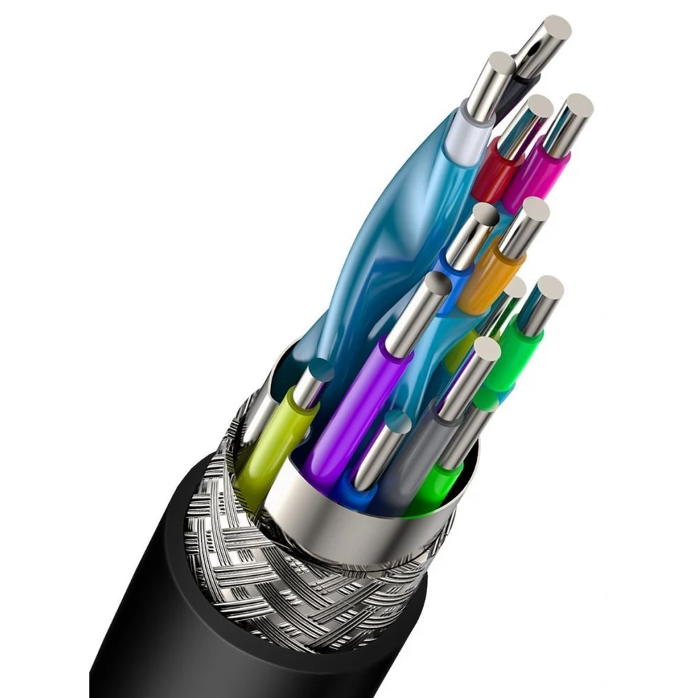 Cablu Video Baseus Cafule, HDMI - HDMI, 4K, 2m, Negru CADKLF-F01