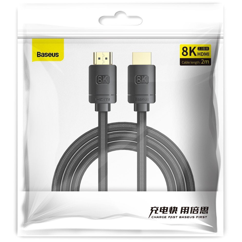 Cablu Video Baseus High Definition, HDMI - HDMI, 8K, 2m, Negru CAKGQ-K01