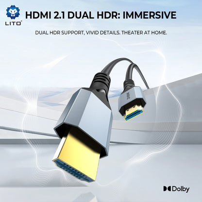 Cablu Video Lito HD119, HDMI - HDMI, 8K, 1.8m, Negru