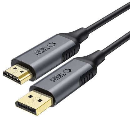 Cablu Video Tech-Protect Ultraboost, DisplayPort - HDMI, 4K, 2m, Negru