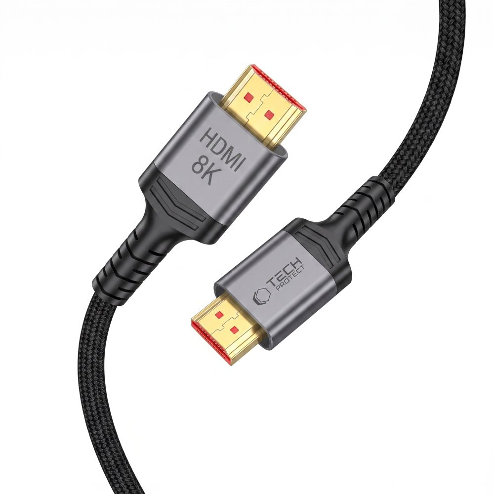 Cablu Video Tech-Protect Ultraboost 2, HDMI - HDMI, 8K, 1m, Negru