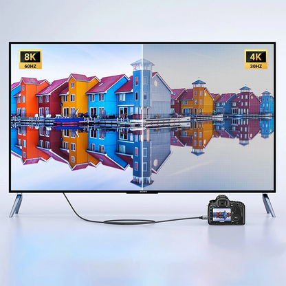 Cablu Video UGREEN HD163, miniHDMI - HDMI, 8K, 2m, Gri