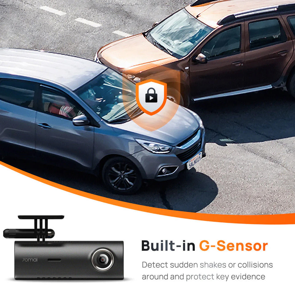 Camera Auto 70mai Dash Cam M300, 1296P, Wi-Fi, Bleumarin