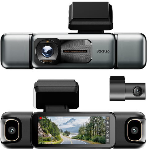 Camera Auto Fata Spate Botslab G980H 4CH, 3K, Wi-Fi, GPS, Afisaj 3.18inch